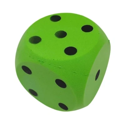 Imagen de alldoro 63107 Cubo de Espuma en Verde, 15 x cm, 149 g, Extra Suave para niños, Interior y Exterior