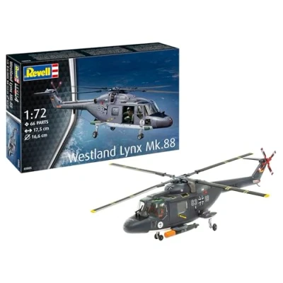 Imagen de Revell 03805 Westland Lynx helicóptero escala 1:72 Kit de modelo plástico sin construir/sin pintar, el es un multiusos británico utilizado por muchas naciones principalmente para