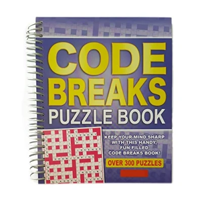 Imagen de WF Graham Code Breaks Codewords Puzzle Book Spiral Bound Brain Teasers Travel con más de 300 rompecabezas