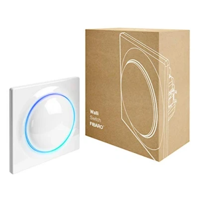 Imagen de FIBARO FGWDSEU 221 Z Wave Plus Walli Interruptor de Relé, Montado al Ras, Disparador Encendido y Apagado Inalámbrico