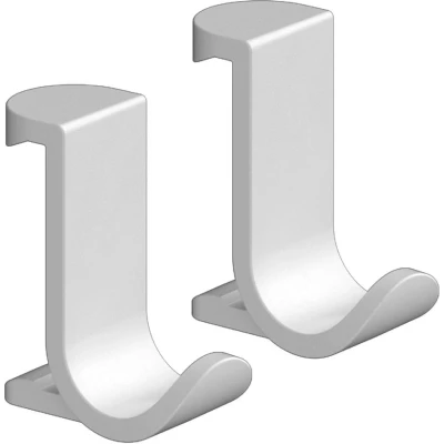 Imagen de hansgrohe WallStoris percha baño sin taladro, gancho toalla ancho, 2 piezas, accesorios baño, blanco mate, 27914700