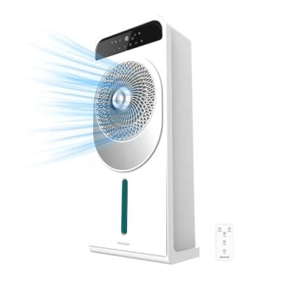 Imagen de Cecotec Climatizador Evaporativo EnergySilence 5000 Cool Wave, 28 W, Motor DC, Depósito 5L, Mando a distancia, Pantalla LED, Control táctil, 12 Velocidades, Temporizador hasta 9h, Oscilación de 360º