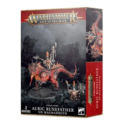 Imagen de Games Workshop Warhammer AoS Fyreslayers Runefather on Magmadroth