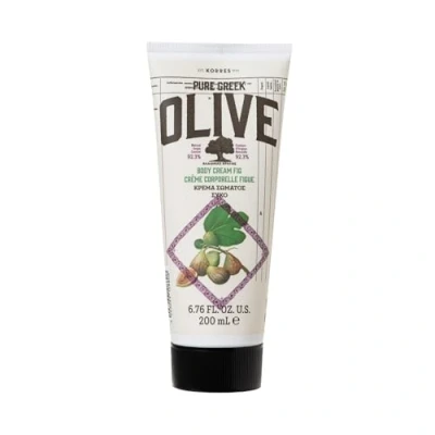 Imagen de KORRES Olive Fig Leche corporal hidratante para piel suave, con aceite de oliva virgen extra, vegano, 200 ml