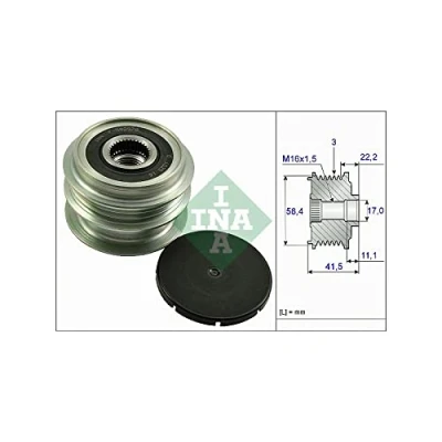 Imagen de INA 535 0269 10 Rueda Libre Alternador se requiere herramiente especial para montaje DACIA: SANDERO 2