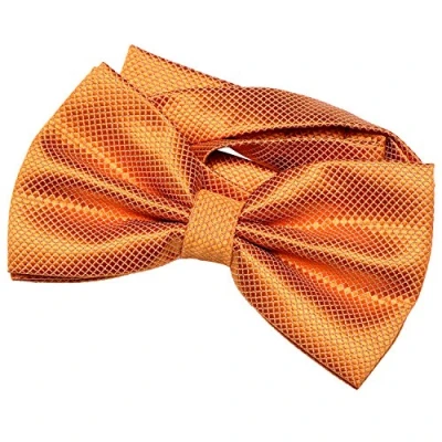 Imagen de DonDon Pajarita para hombre de 12 x 6 cm ajustable y lista usar naranja
