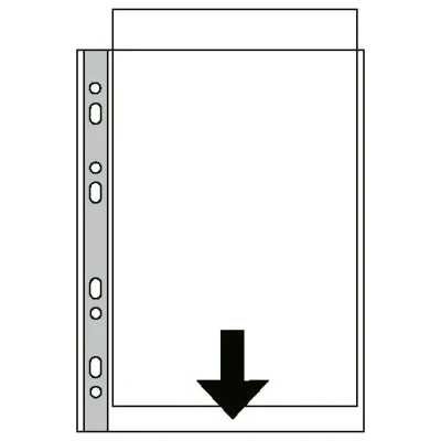 Imagen de Esselte 55230 Funda para documentos (polipropileno, multiperforado, apertura superior, 75 micras, A3), bolsa de 50, vertical