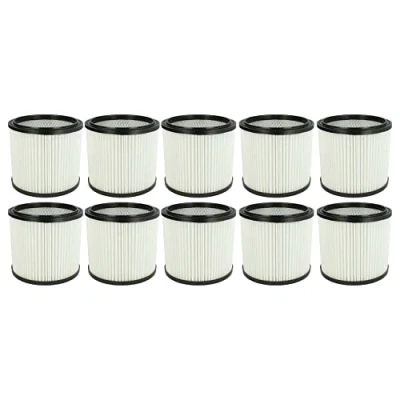 Imagen de vhbw 10x Filtro plisado compatible con Einhell TC VC 1930 S, SA, TE VC1820, 1820 aspiradora Filtro, cartucho