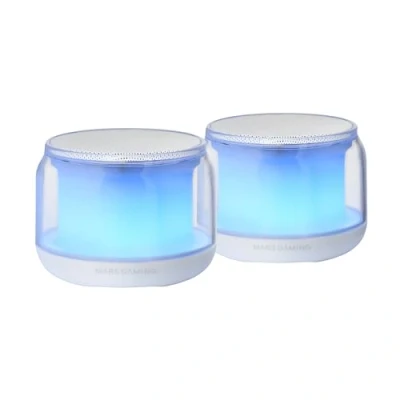 Imagen de Altavoces Bluetooth 5.3 Mars Gaming Ms aura, Dsp 15w, Rgb Clearview, Blanco