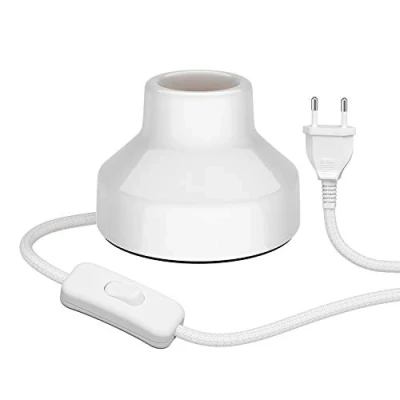 Imagen de ledscom.de lámpara de mesa TIX, interruptor, porcelana, blanco, 1x E27 máx. 300W, mesa, mesilla noche, cerámica,