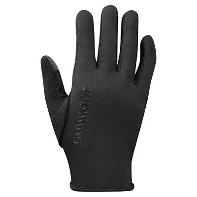 Imagen de SHIMANO Guantes Unisex para Carreras de Cortavientos, Color Negro, Talla L