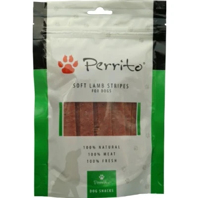 Imagen de Perrito Perros Fuga erli Soft Lamb Stripes, delicada del Cordero Carne en tiras de fina, 100 g