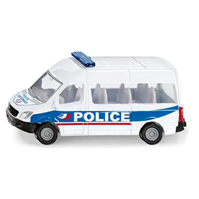 Imagen de Siku 0806001, autobús policial Francia, Coche de Juguete, Metal/plástico, Azul/Blanco, Enganche Remolque