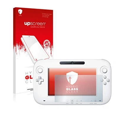 Imagen de upscreen Protector Pantalla para Nintendo Wii U GamePad (Controller) Hybrid Glass 9H Dureza