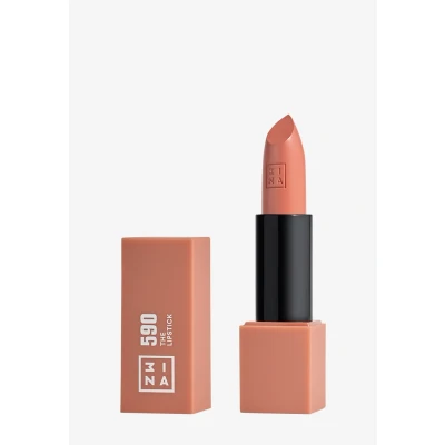 Imagen de 3INA MAKEUP The Lipstick 590 Nude Claro Labial Cremoso Barra de Labios Mate con Vitamina E y Manteca Karité Alta Pigmentación Olor a Vainilla Vegan Cruelty Free