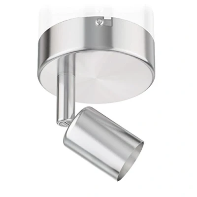 Imagen de ledscom.de Plafón/aplique LUNARA, acero inoxidable mate, 1x GU10 máx. 25W, lámpara de techo, plafón foco foco, Led, lámpara, interior, salón, cocina, recibidor, bar, techo