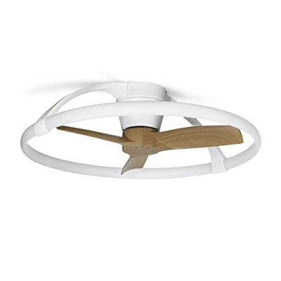 Imagen de Ventilador NEPAL MINI blanco con motor DC led dimable Mantra