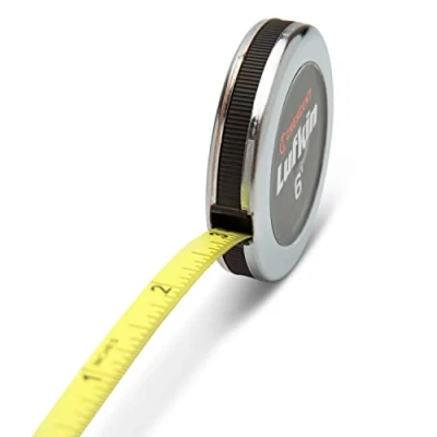 Imagen de Lufkin W606PD Cinta Métrica Executive Diameter de Bolsillo, 6&#039; x 1/4&quot; para Medir Diámetros en Pulgadas, con Carcasa Cromada