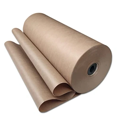 Imagen de Rollo de papel kraft 50 cm x 300 m envolver 70 g/m² marrón, envolver, embalaje, material ideal para y diseñar
