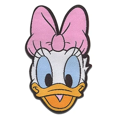 Imagen de Disney © Mickey Mouse Daisy Duck Parches Termoadhesivos Bordados Aplique Para Ropa, Tamaño: 7,4 x 4,5 cm