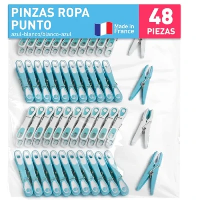Imagen de culiclean Pinza Eco (48 Piezas, Azul Blanco)