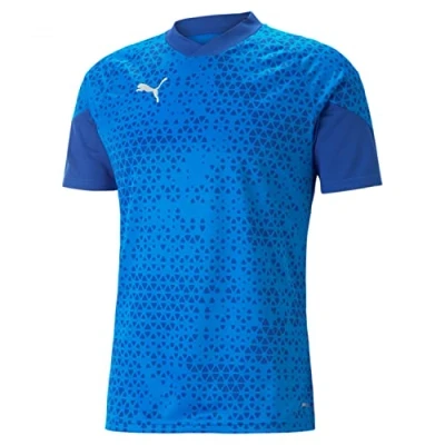Imagen de PUMA Camiseta de Entrenamiento Teamcup, Hombre, Limonada Azul Eléctrica, S
