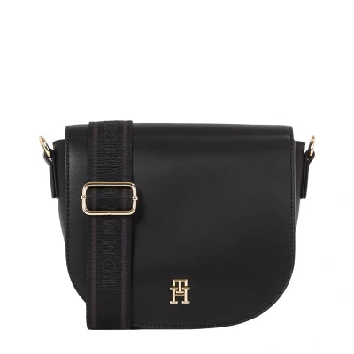 Imagen de Tommy Hilfiger Logotape Saddle BAG Bandolera, Mujer, Talla: One Size, Black