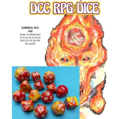 Imagen de DCC RPG Dice Set Elemental Dice: Fire