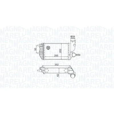 Imagen de MAGNETI MARELLI 351319205000 Intercooler CITROËN: Jumper I Furgón, Bus, FIAT: Ducato II PEUGEOT: Boxer Bus