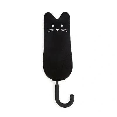 Imagen de Balvi Paraguas Meowmbrella Color Negro Incluye Funda Neopreno en Forma de Gato. Nylon