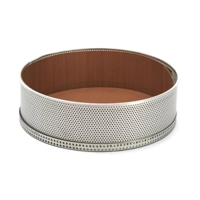 Imagen de De Buyer, MOLDE PERFORADO PARA PASTEL ø24cm CON BORDE DESMONTABLE 3213.24