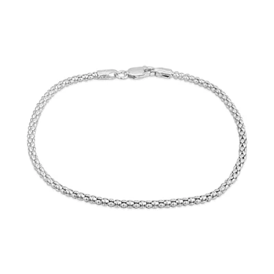 Imagen de Tuscany Silver Pulsera Cadena Coreana en plata de ley 925. Longitud 19cm. mujer