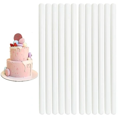 Imagen de LWMLWM 12 soportes para tartas de 30 cm, reutilizables, dos pisos, apilar varios pisos