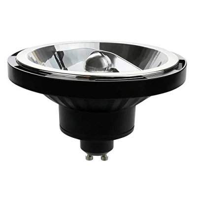 Imagen de Bombilla LED reflector negro AR111 SMD 12W GU10 830 blanco cálido 3000 K Flood 45