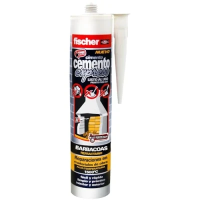 Imagen de fischer Cemento Express Barbacoas, Rápido Especial para Color Gris (1 Ud)