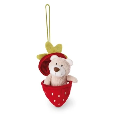 Imagen de NICI Peluche Oso Bendix 13cm I en Fresa como Colgante de Verde para los Amantes Peluches 49435