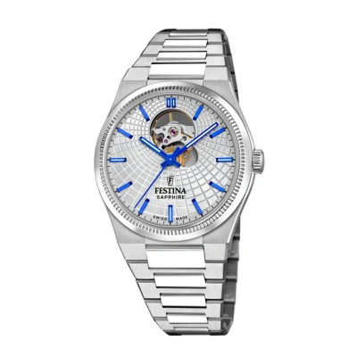 Imagen de Festina RIVÉ Swiss MADE Reloj, Hombre, Talla: One Size, Silver blue