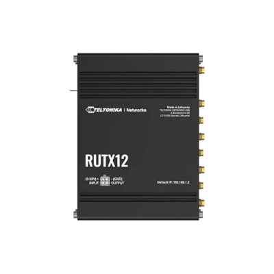 Imagen de Teltonika RUTX12 Dual LTE Cat 6 Router RUTX12, Wi Fi 5 (802.11ac), W125768412 (RUTX12, Doble Banda (2,4 GHz/5 GHz), E thernet LAN, 3 G, Plata, Tabletop Router)