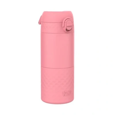 Imagen de Ion8 Vaso Termo Cafe Para Llevar, a Prueba de Fugas, Cerradura Seguro, Sin Derrames en Tránsito, Tapa Higiénica, Fácil Limpiar, Acero Inoxidable, Aislada al Vacío, Rosa