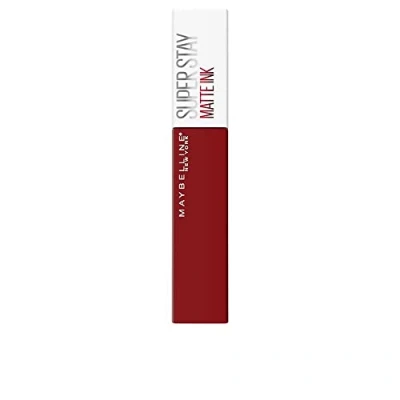Imagen de Maybelline New York, Superstay Matte Ink, Pintalabios Líquido Mate de larga duración, Color altamente pigmentado, Tono 340 Exhilarator, 30 g