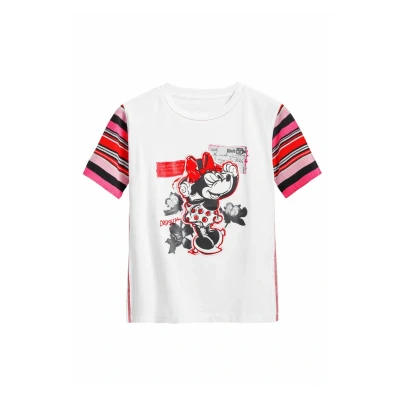 Imagen de Desigual Minnie Mouse Camiseta estampada, Mujer, Talla: XL, White