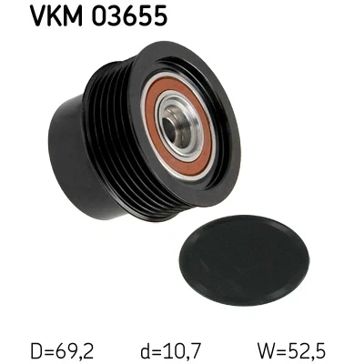 Imagen de SKF VKM 03655 Rueda Libre Alternador 52,5 VOLVO: XC90 I, XC60 I