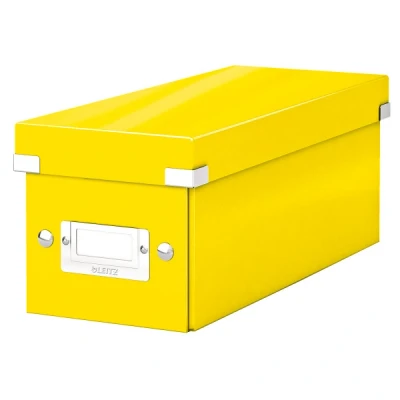 Imagen de Leitz Caja para guardar CDs, Amarillo, Gama Click &amp; Store, 60410016