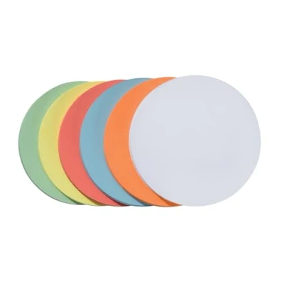 Imagen de 5 Star Office 910768 Tarjetas de moderación, 9,5 cm diámetro, material 100% reciclado, 130 g/m², 250 unidades, colores surtidos