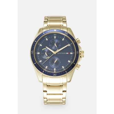 Imagen de Tommy Hilfiger Parker Reloj goldcoloured/blue, Hombre, Talla: One Size, Gold coloured/blue