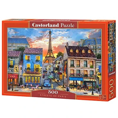 Imagen de Castorland Streets of Paris 500 pcs Puzzle Rompecabezas (Puzzle rompecabezas, Ciudad, Niños y adultos, Niño/niña, 9 año(s), Interior) , color/modelo surtido