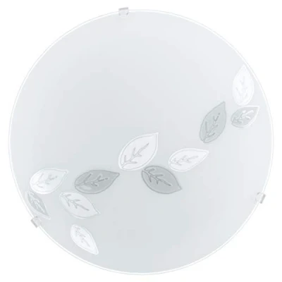 Imagen de Eglo Mars iluminación de pared Apto para uso en interior Blanco E27 60 W, Lámpara, Cepillado, 1 bombilla, s, E27, IP20,