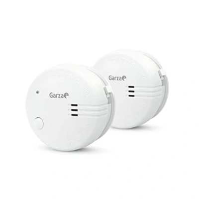 Imagen de Garza Pack de 2 Mini Detectores Humo para el Hogar. Alarma Incendios 85dB, Blanco