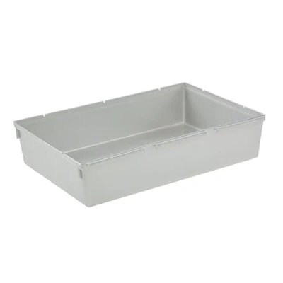 Imagen de keeeper Recipiente organizador, Combinable con otros recipientes, Plástico resistente (PP), 23 x 15 5 cm, Pepe, Plateado