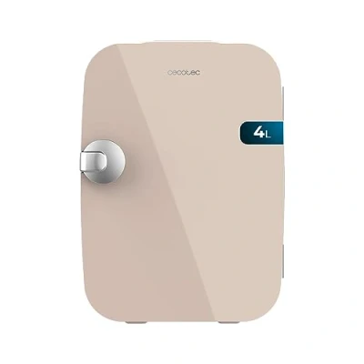 Imagen de Nevera portátil Cecotec Bolero MiniCooling 4L Río Cream, 4 L, Función frío y caliente, 5 65 ºC, Silencioso, Ideal coche caravana, 12V 220 V, Cream